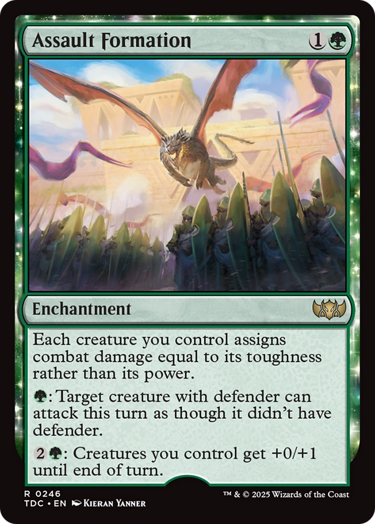 Assault Formation (TDC-246) [Commander: Tarkir: Dragonstorm] MTG Single Wizards of the Coast