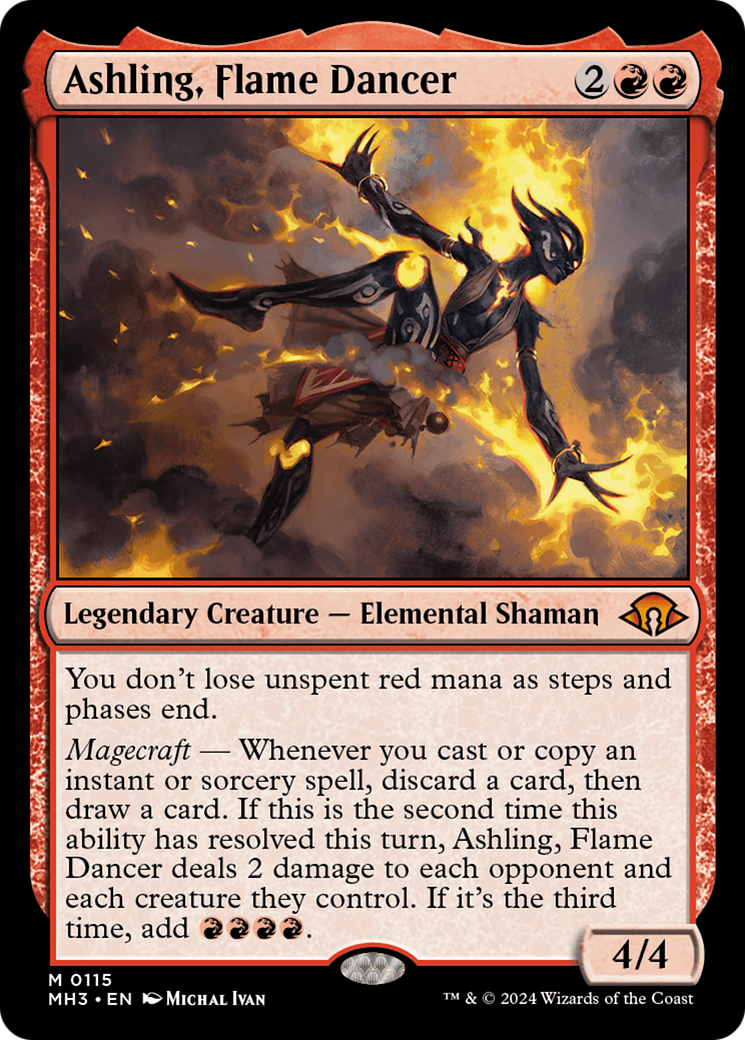 Ashling, Flame Dancer (MH3-115) [Modern Horizons 3] Foil MTG Single Wizards of the Coast
