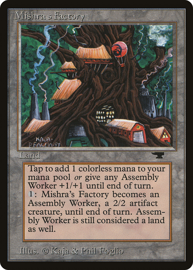 Mishra's Factory (ATQ-80B) [Oldschool] Antiquities MTG Single Wizards of the Coast