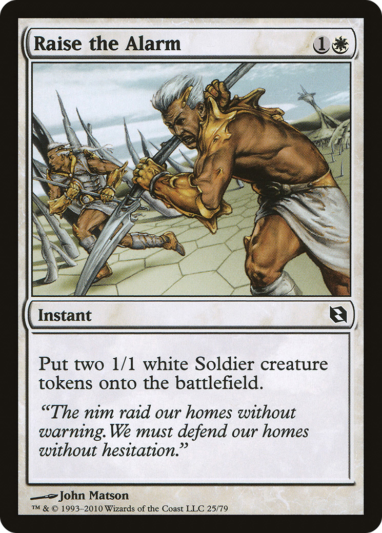 Raise the Alarm (DDF-025) [Misc] Duel Decks: Elspeth vs. Tezzeret MTG Single Wizards of the Coast