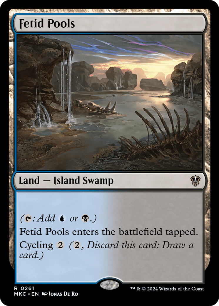 Fetid Pools (MKC-261) [Murders at Karlov Manor Commander] MTG Single Wizards of the Coast