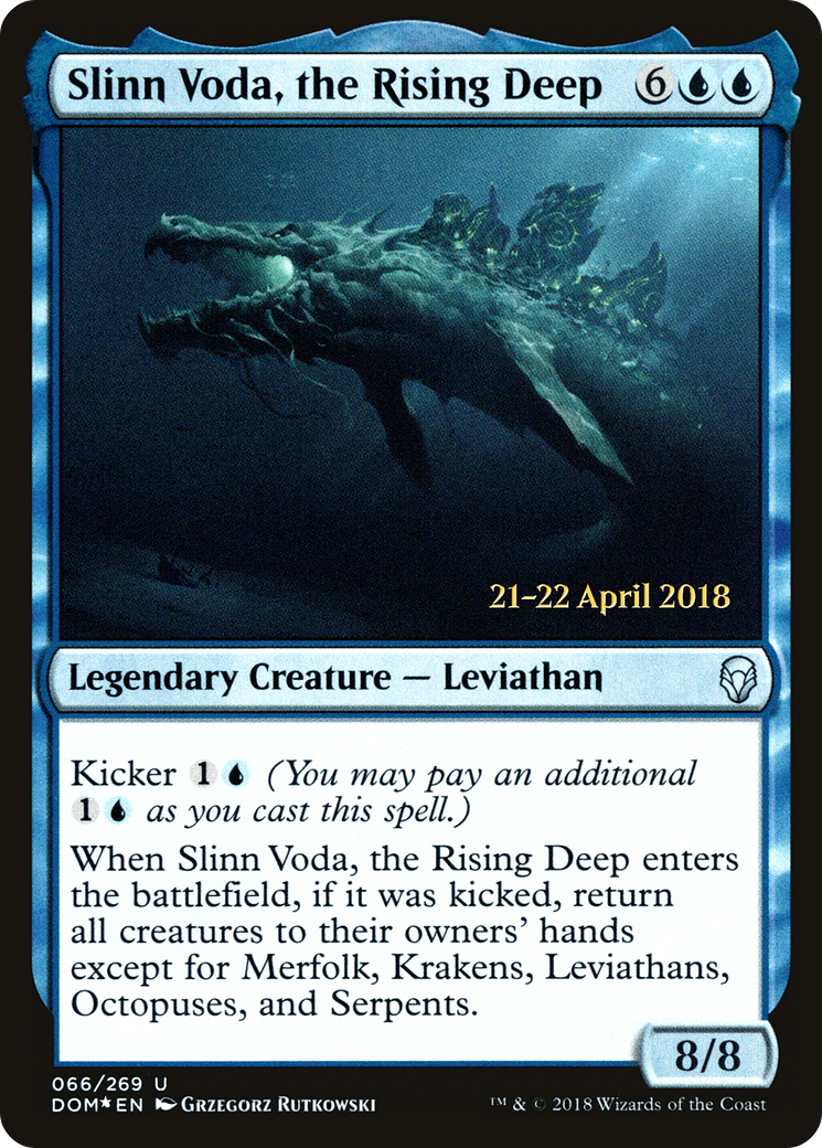 Slinn Voda, the Rising Deep (PRE-066) [Dominaria Promos] Foil MTG Single Wizards of the Coast