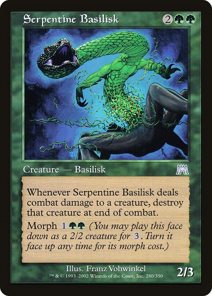 Serpentine Basilisk (ONS-280) [Onslaught] Foil MTG Single Wizards of the Coast