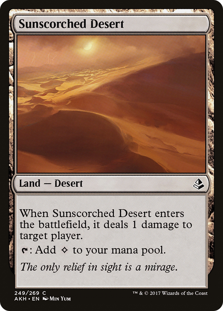 Sunscorched Desert (AKH-249) [Amonkhet] MTG Single Wizards of the Coast