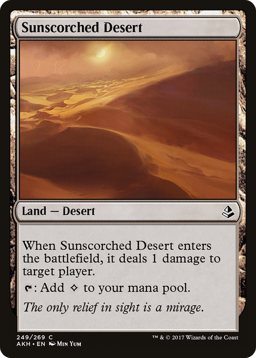 Sunscorched Desert (AKH-249) [Amonkhet] MTG Single Wizards of the Coast