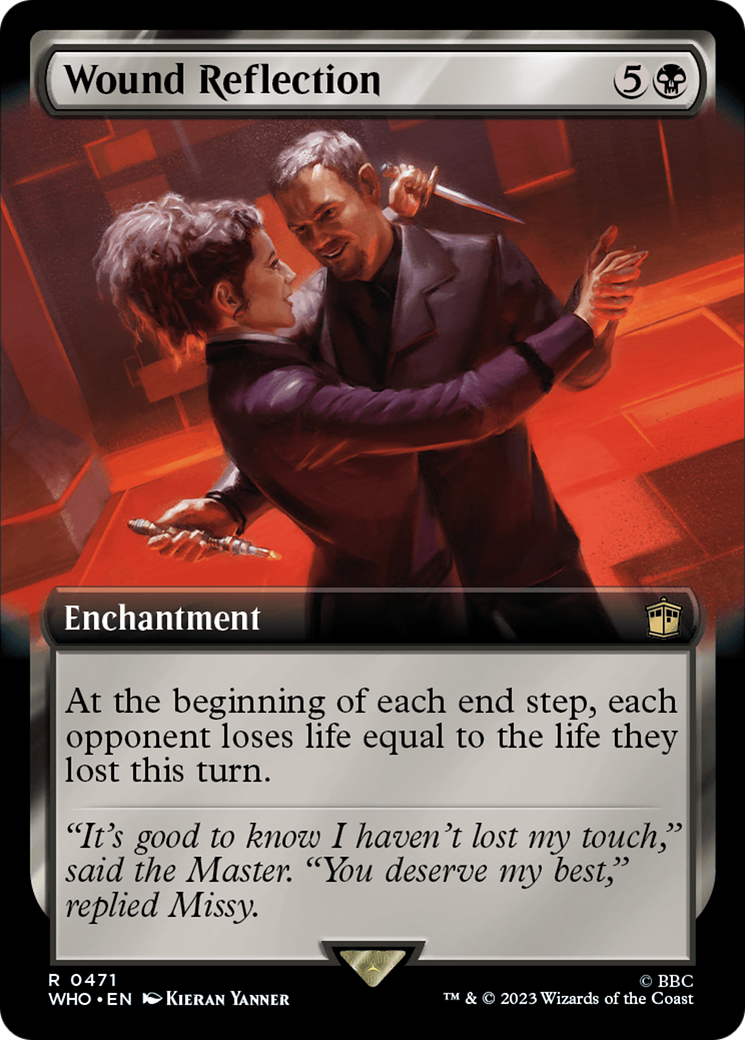 Wound Reflection (WHO-471) [Doctor Who] (Extended Art) MTG Single Wizards of the Coast