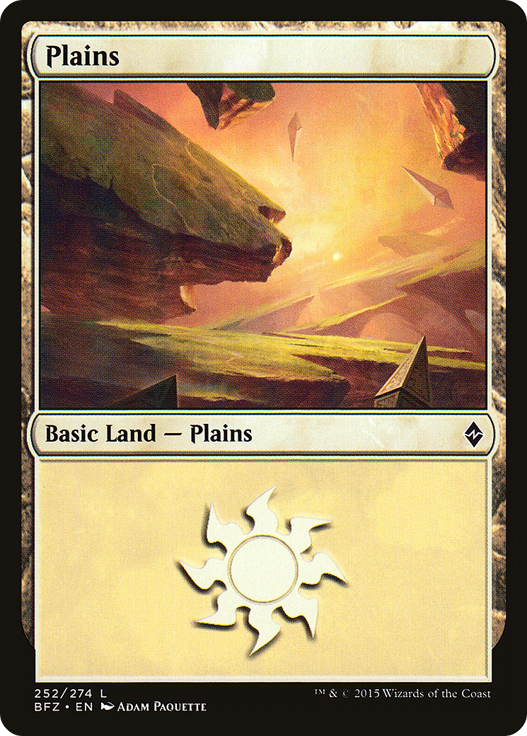 Plains (BFZ-252A) [Battle for Zendikar] MTG Single Wizards of the Coast
