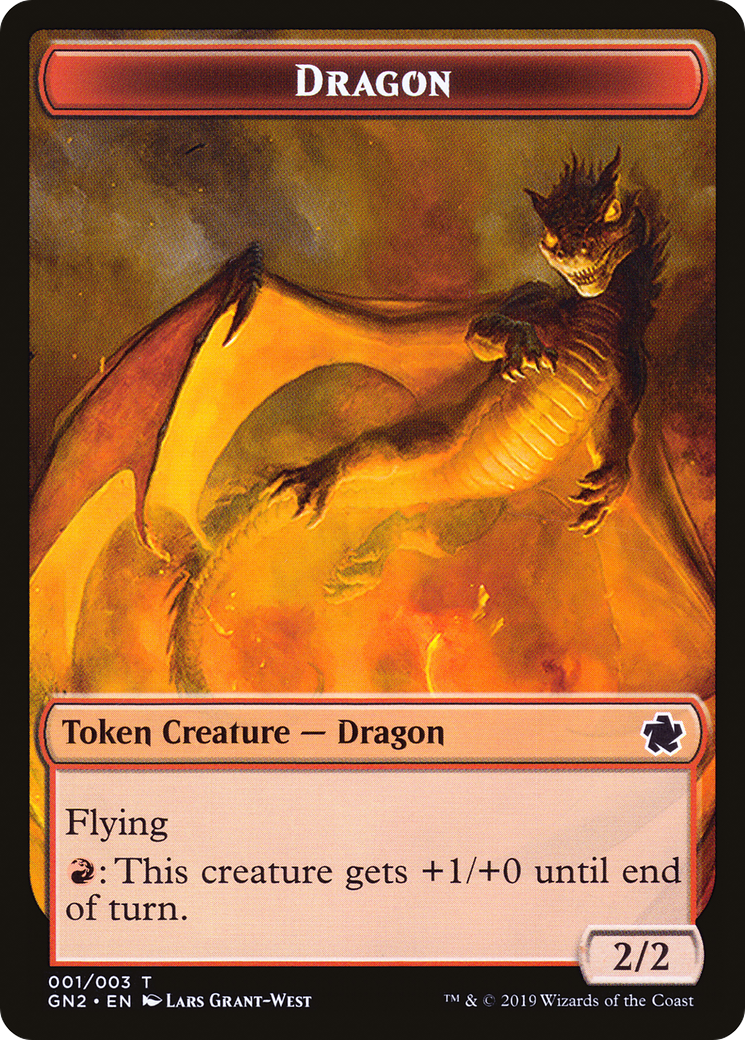 Dragon (TGN2-001) [Tokens] Game Night 2019 Tokens MTG Single Wizards of the Coast