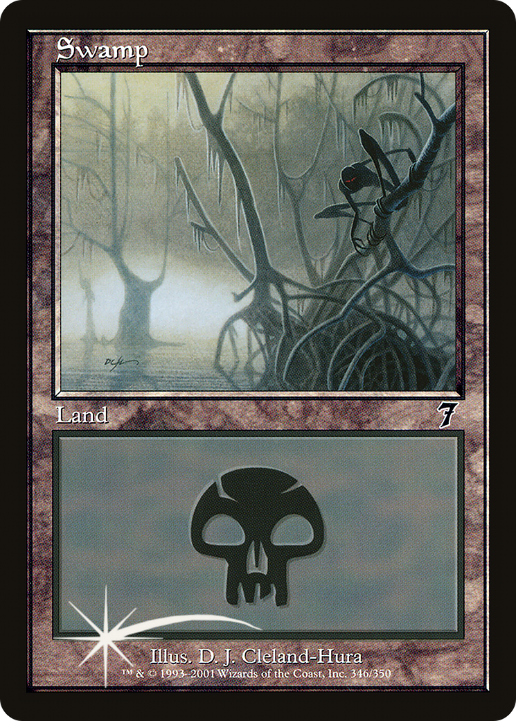Swamp (346) (7ED-346) [7th Edition] Foil MTG Single Wizards of the Coast