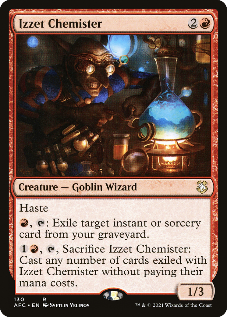 Izzet Chemister (AFC-130) [Forgotten Realms Commander] MTG Single Wizards of the Coast