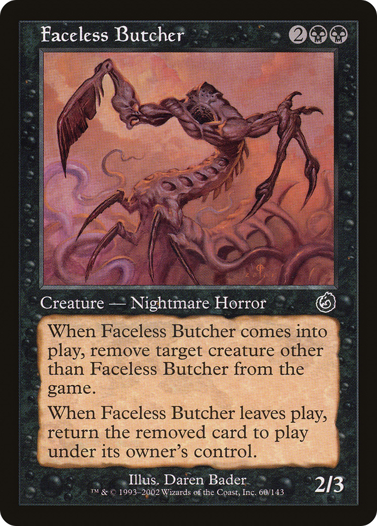Faceless Butcher (TOR-060) [Torment] Foil MTG Single Wizards of the Coast