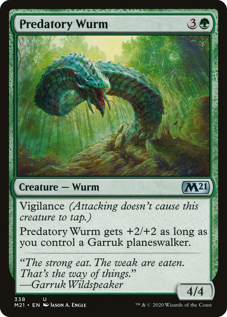 Predatory Wurm (M21-338) [Core Set 2021] MTG Single Wizards of the Coast