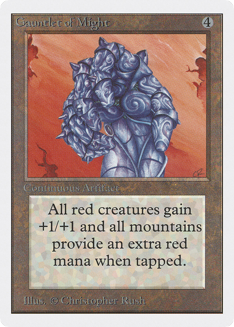Gauntlet of Might (2ED-) [Oldschool] Unlimited Edition MTG Single Wizards of the Coast