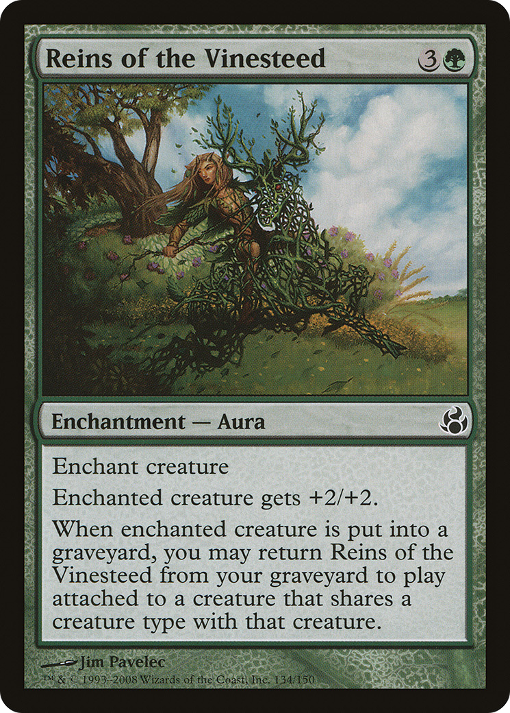 Reins of the Vinesteed (MOR-134) [Morningtide] Foil MTG Single Wizards of the Coast