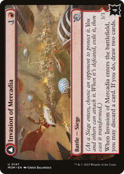 Invasion of Mercadia // Kyren Flamewright (MOM-147) [March of the Machine] Foil MTG Single Wizards of the Coast
