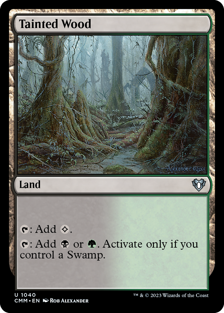 Tainted Wood (CMM-1040) [Commander Masters] MTG Single Wizards of the Coast