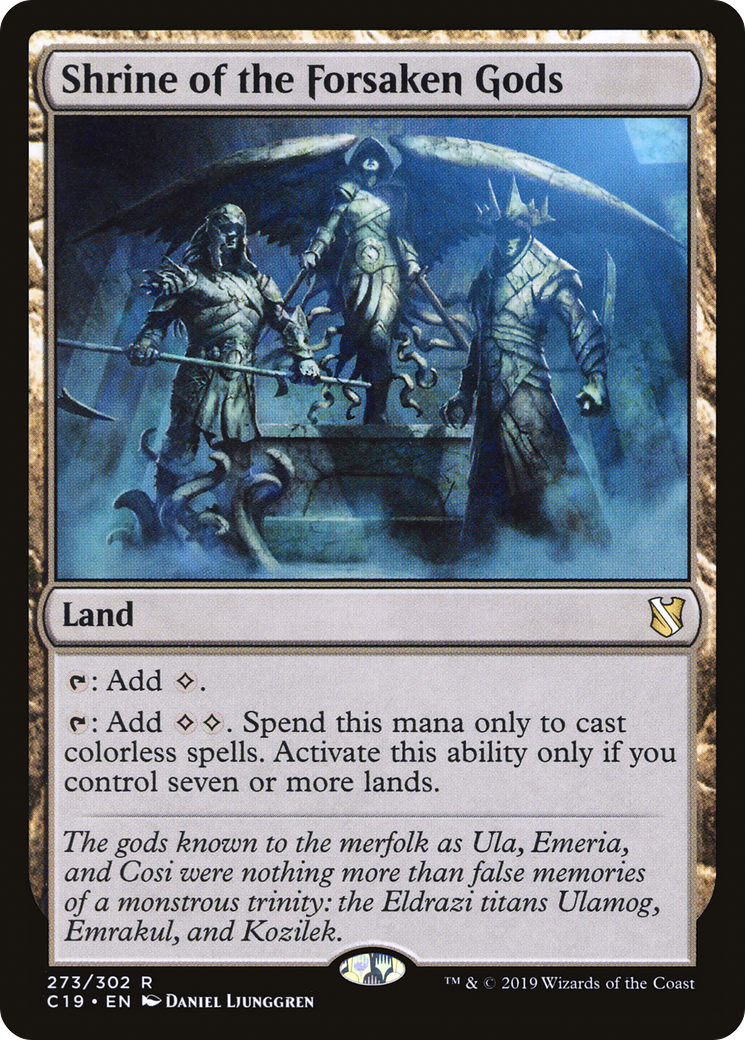Shrine of the Forsaken Gods (C19-273) [Commander 2019] MTG Single Wizards of the Coast