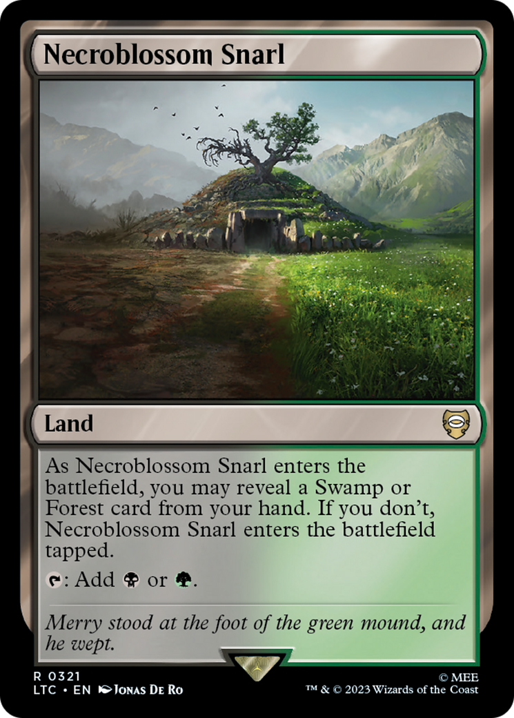 Necroblossom Snarl (LTC-321) [Tales of Middle-earth Commander] MTG Single Wizards of the Coast