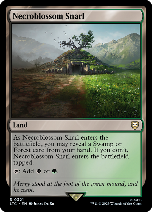 Necroblossom Snarl (LTC-321) [Tales of Middle-earth Commander] MTG Single Wizards of the Coast