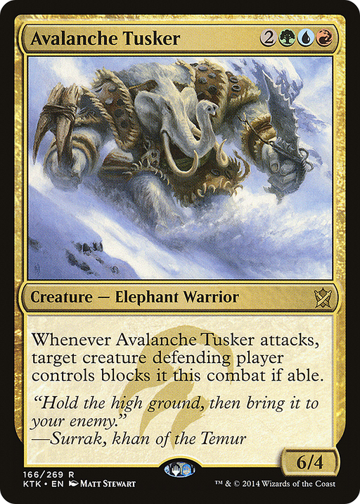 Avalanche Tusker (KTK-166) [Khans of Tarkir] MTG Single Wizards of the Coast