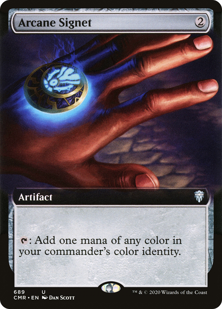 Arcane Signet (CMR-689) [Commander Legends] (Extended Art) MTG Single Wizards of the Coast