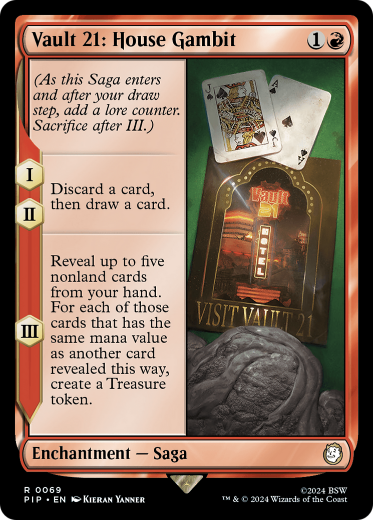 Vault 21: House Gambit (PIP-069) [Fallout] Foil MTG Single Wizards of the Coast