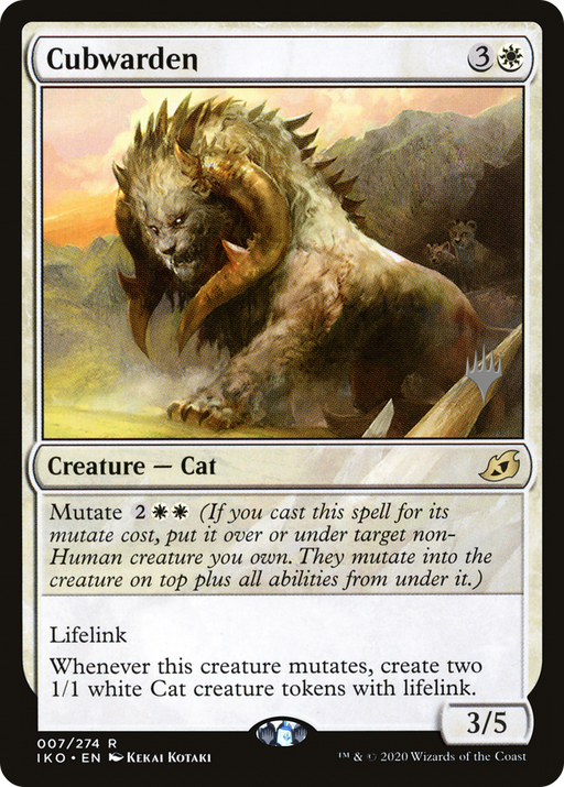 Cubwarden (PPIKO-007) [Ikoria: Lair of Behemoths Promos] MTG Single Wizards of the Coast