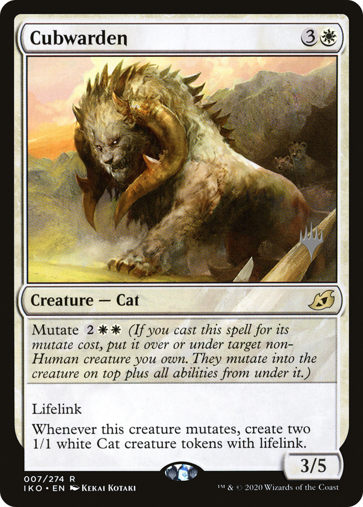 Cubwarden (PPIKO-007) [Ikoria: Lair of Behemoths Promos] Foil MTG Single Wizards of the Coast