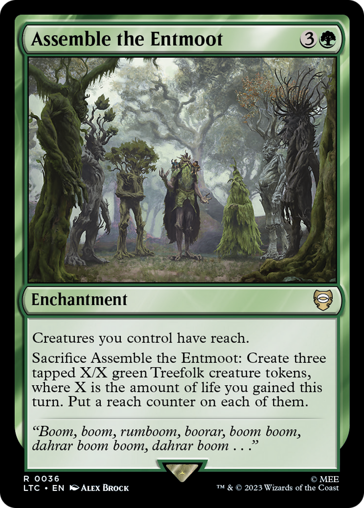 Assemble the Entmoot (LTC-036) [Tales of Middle-earth Commander] MTG Single Wizards of the Coast