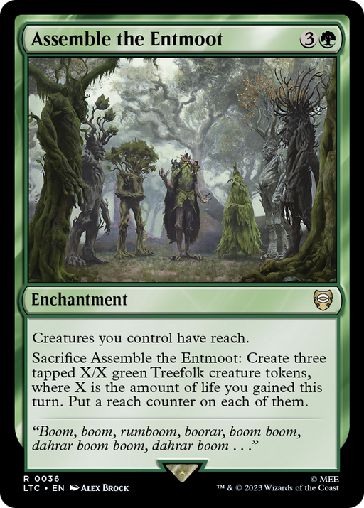 Assemble the Entmoot (LTC-036) [Tales of Middle-earth Commander] MTG Single Wizards of the Coast