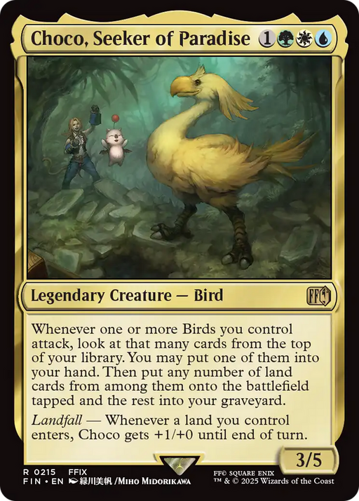 Choco, Seeker of Paradise (FIN-215) [FINAL FANTASY] MTG Single Wizards of the Coast