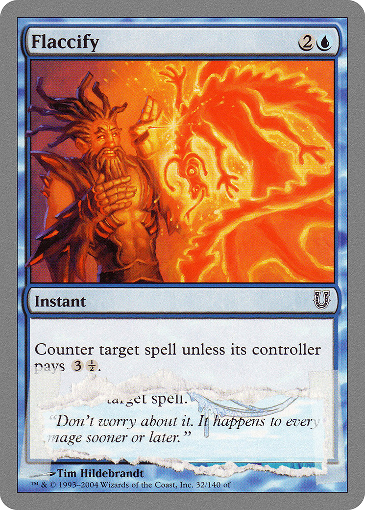 Flaccify (UNH-032) [Unhinged] Foil MTG Single Wizards of the Coast