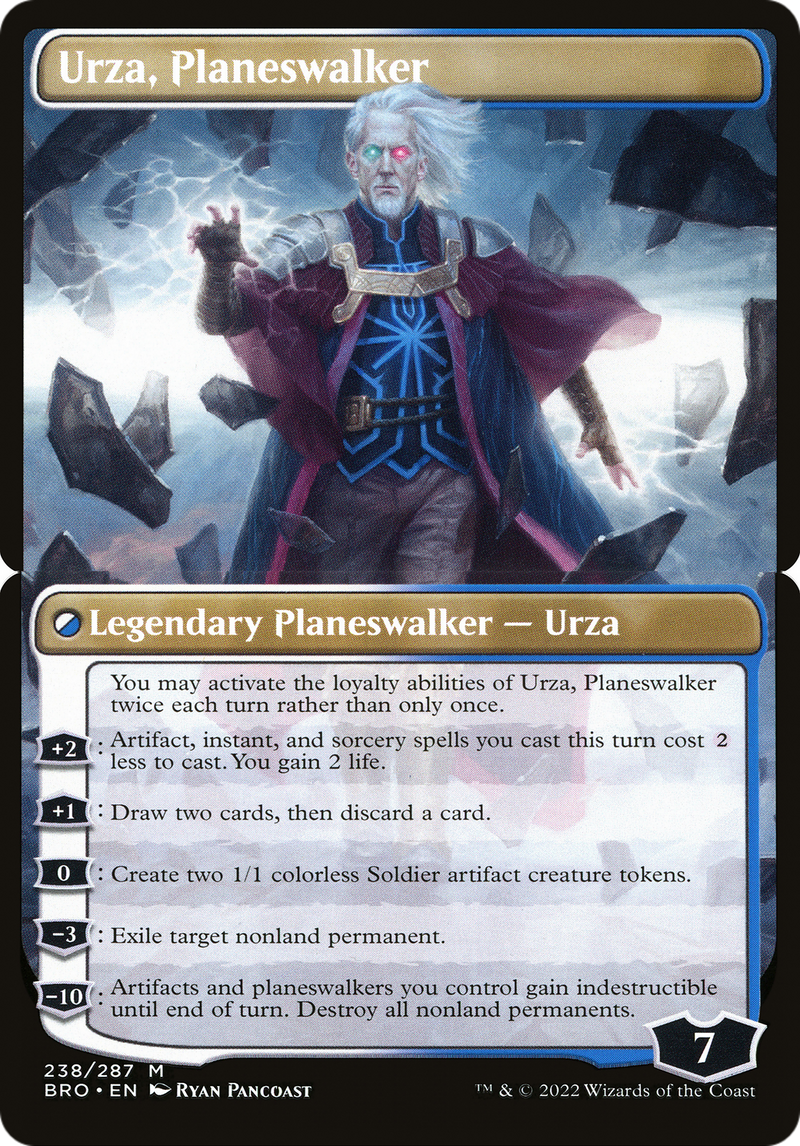 Urza, Planeswalker (BRO-238B) [The Brothers' War] MTG Single Wizards of the Coast