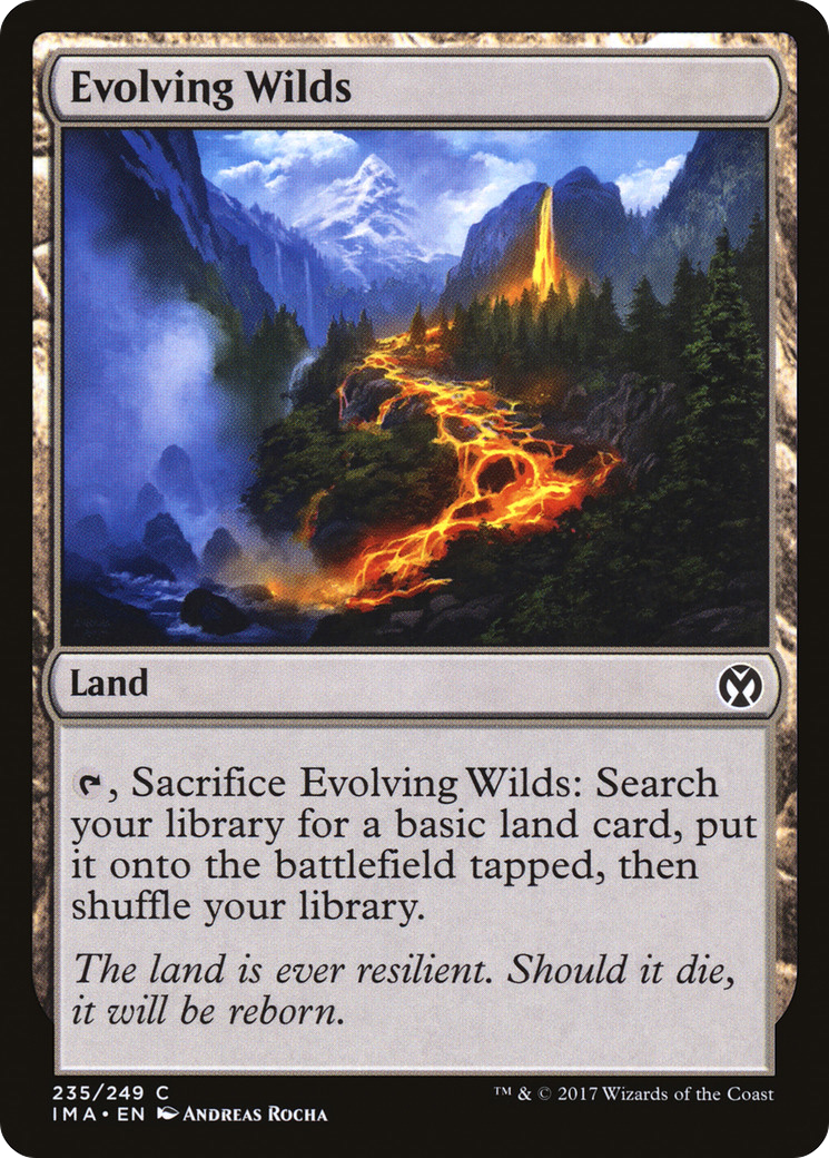 Evolving Wilds (IMA-235) [Iconic Masters] Foil MTG Single Wizards of the Coast