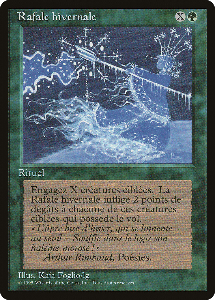 Winter Blast (French) - "Rafale hivernale" (REN-) [Renaissance] MTG Single Wizards of the Coast