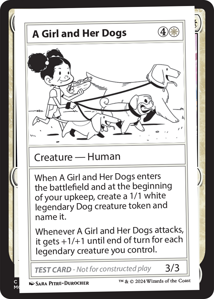 A Girl and Her Dogs (MB2PC-) [Mystery Booster] Mystery Booster 2 MTG Single Wizards of the Coast