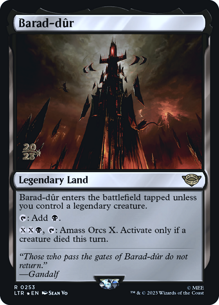 Barad-dur (PRE-253) [Tales of Middle-earth Promos] Foil MTG Single Wizards of the Coast