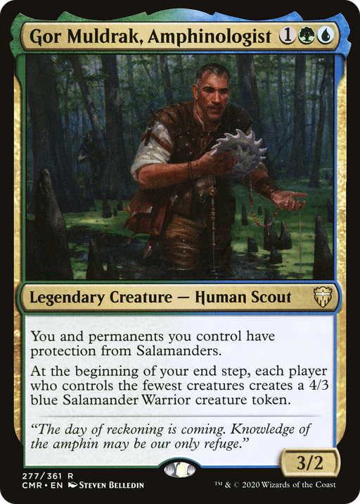 Gor Muldrak, Amphinologist (CMR-277) [Commander Legends] MTG Single Wizards of the Coast