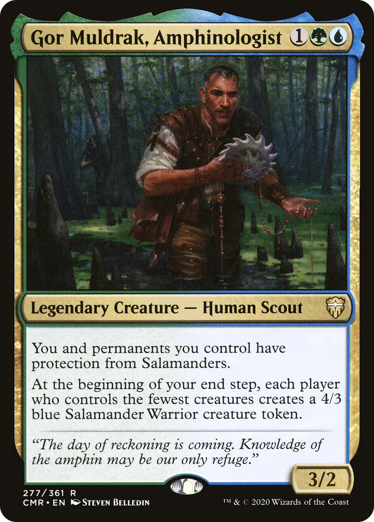 Gor Muldrak, Amphinologist (CMR-277) [Commander Legends] Foil MTG Single Wizards of the Coast