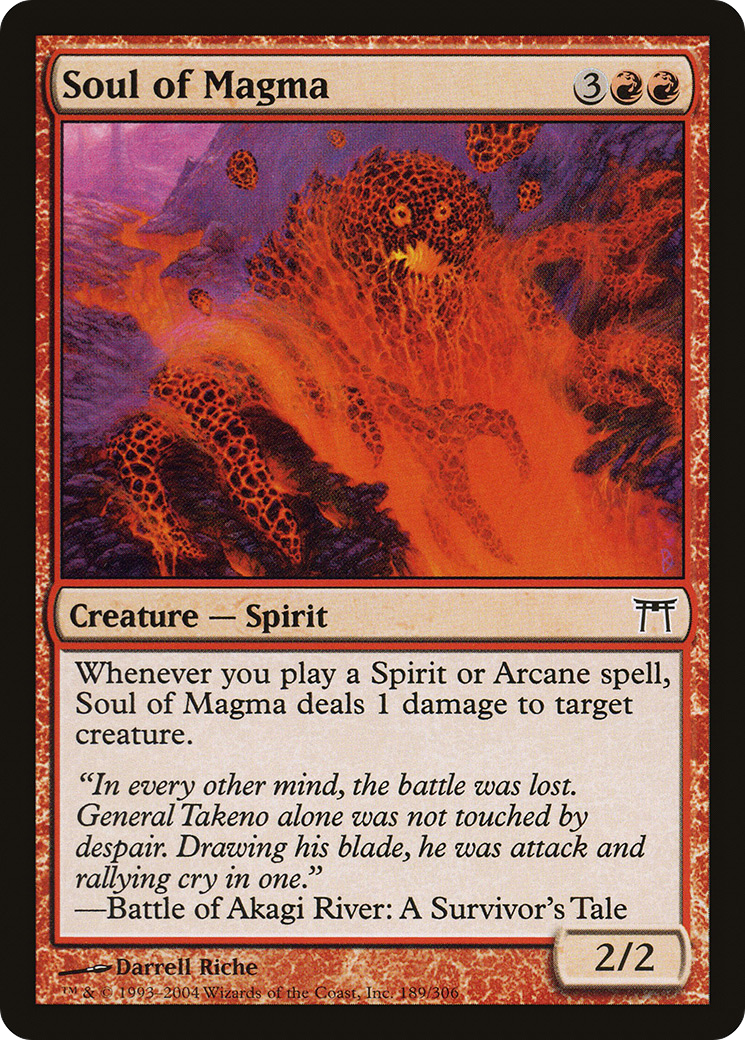 Soul of Magma (CHK-189) [Champions of Kamigawa] MTG Single Wizards of the Coast