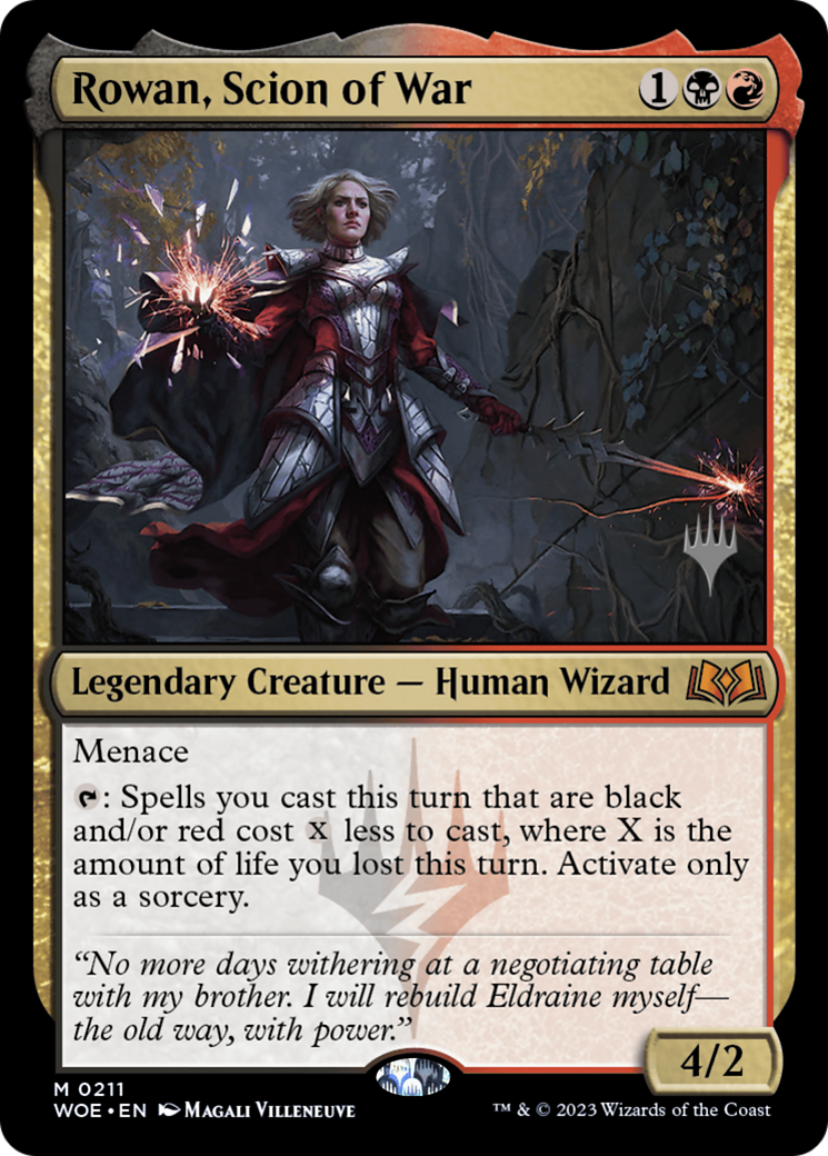 Rowan, Scion of War (PPWOE-211) [Wilds of Eldraine Promos] MTG Single Wizards of the Coast