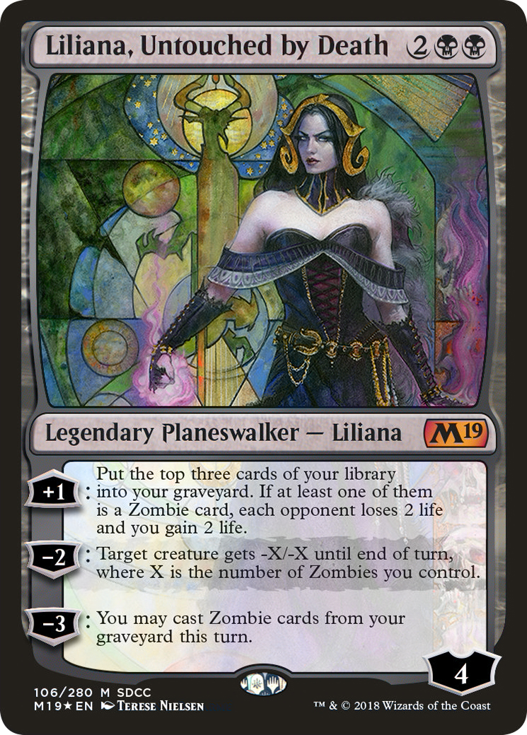 Liliana, Untouched by Death (SDCC 2018 Exclusive) (MEDIA-106) [Misc] San Diego Comic-Con 2018 Foil MTG Single Wizards of the Coast