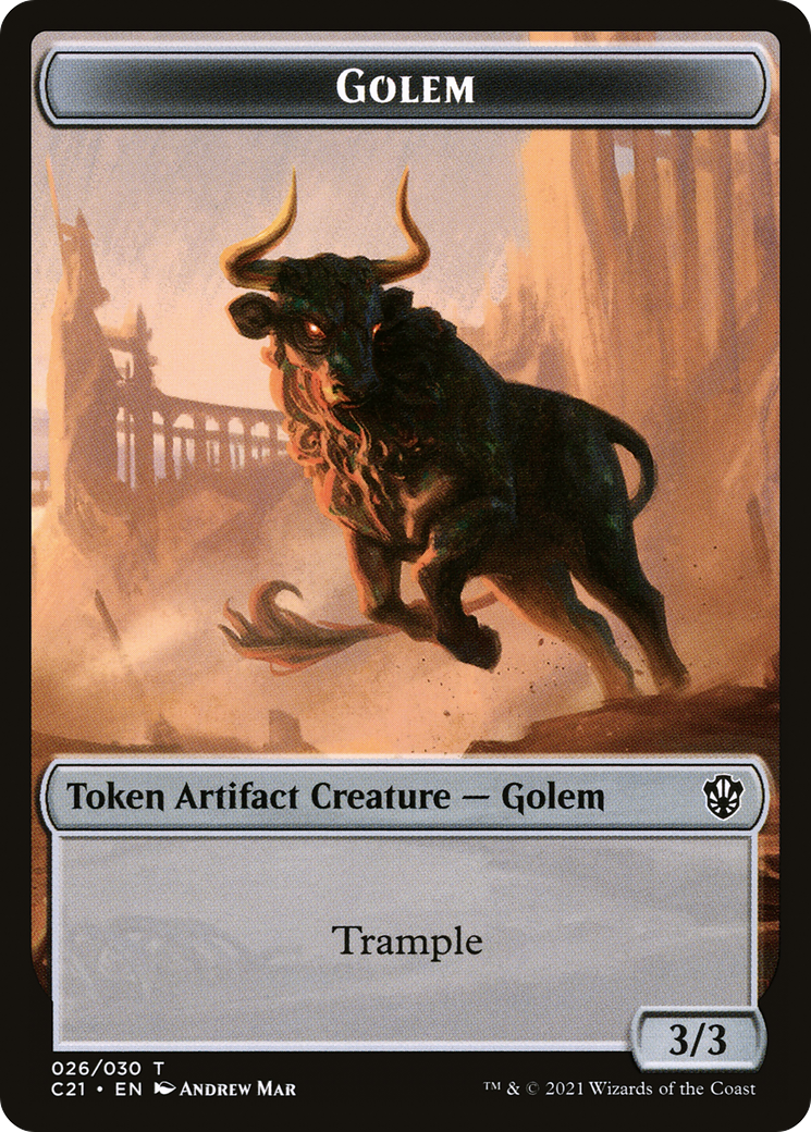 Golem (TC21-026) [Tokens] Commander 2021 Tokens MTG Single Wizards of the Coast