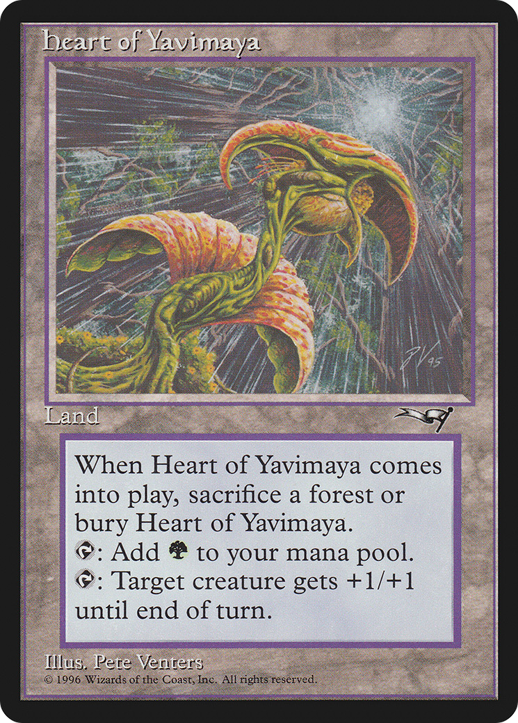 Heart of Yavimaya (ALL-) [Alliances] MTG Single Wizards of the Coast