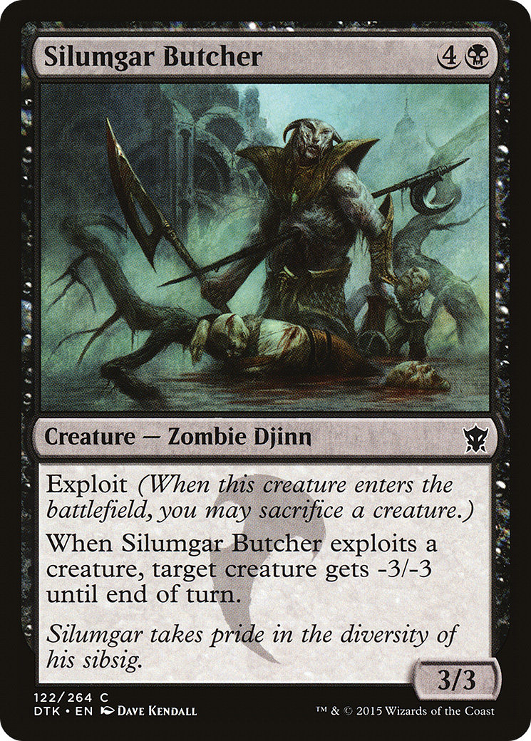 Silumgar Butcher (DTK-122) [Dragons of Tarkir] Foil MTG Single Wizards of the Coast
