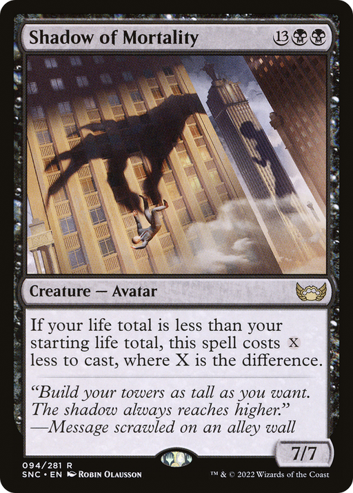 Shadow of Mortality (SNC-094) [Streets of New Capenna] MTG Single Wizards of the Coast