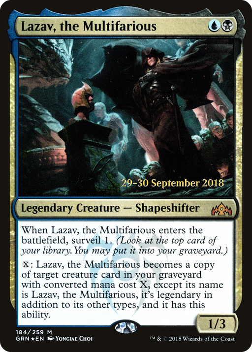 Lazav, the Multifarious (PRE-184) [Guilds of Ravnica Promos] Foil MTG Single Wizards of the Coast