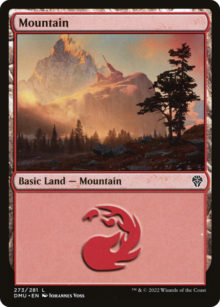 Mountain (DMU-273) [Dominaria United] MTG Single Wizards of the Coast