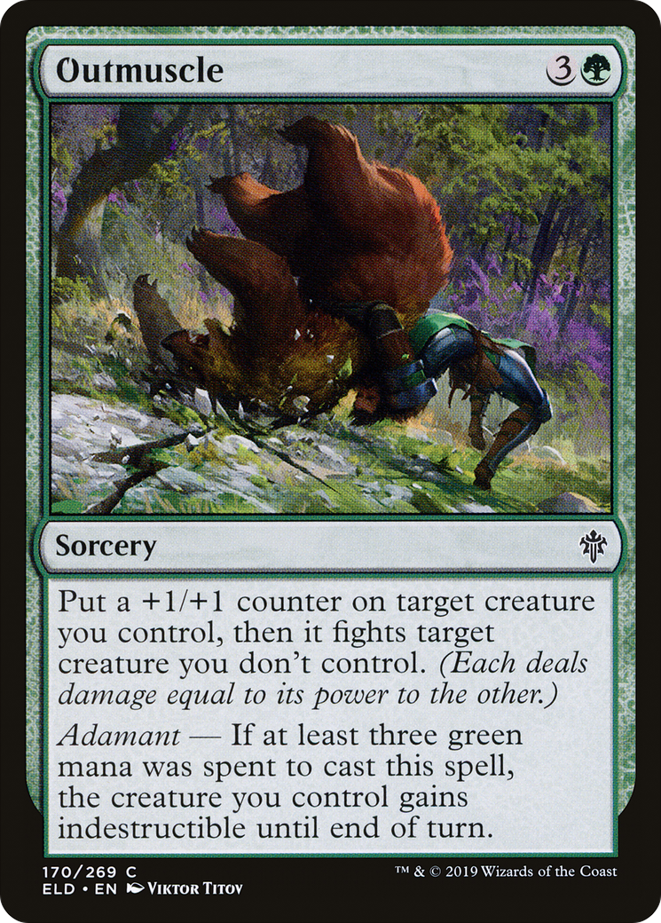 Outmuscle (ELD-170) [Throne of Eldraine] Foil MTG Single Wizards of the Coast
