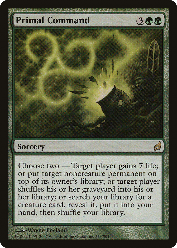 Primal Command (LRW-233) [Lorwyn] Foil MTG Single Wizards of the Coast